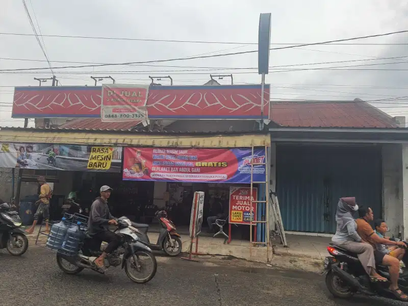 Dijual kafe dan 3 unit ruko jl Raya Abdul gani harga 8,5M nego