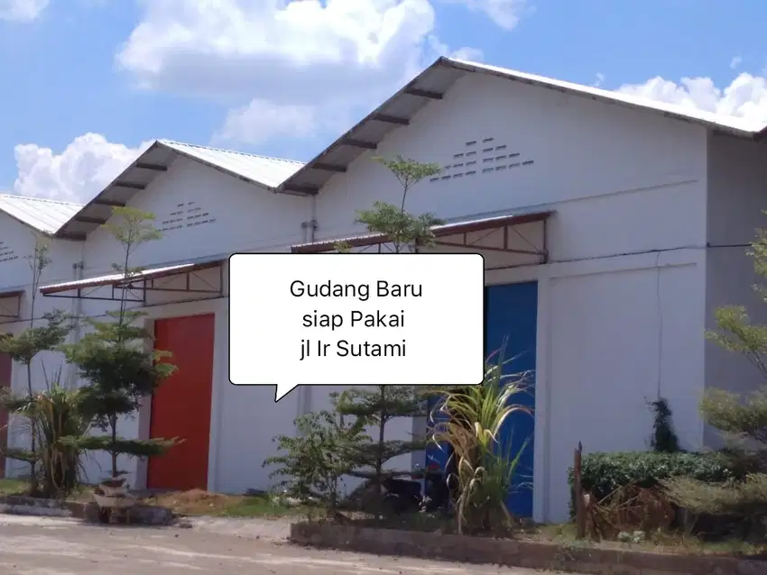 Gudang dijual Siap pakai Baru jl Ir Sutami Makassar 15x26 mtr