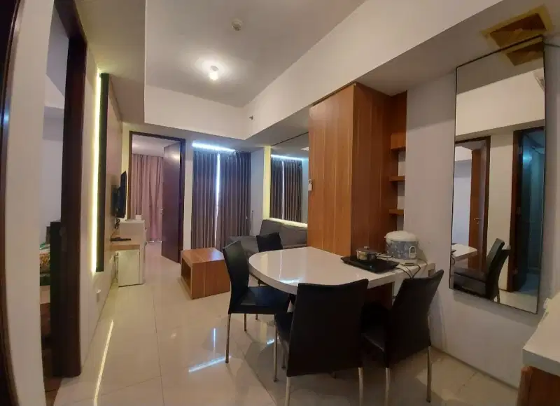 Sewa bulanan 2 bedroom apartemen linden marvel city surabaya.