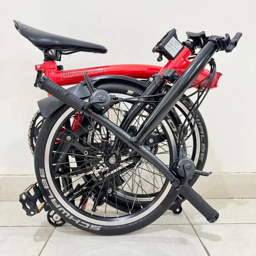 BROMPTON S6L RED ROCKET BLACK EDITION 2020 -  WITH BROOKS SADDLE