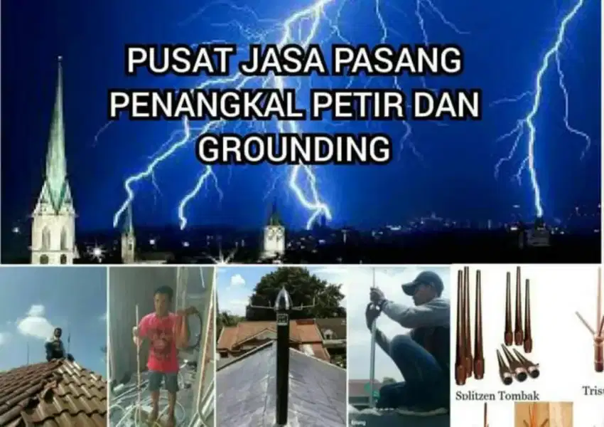 Gerai Jasa Pemasangan Penangkal Petir Dan Instalasi