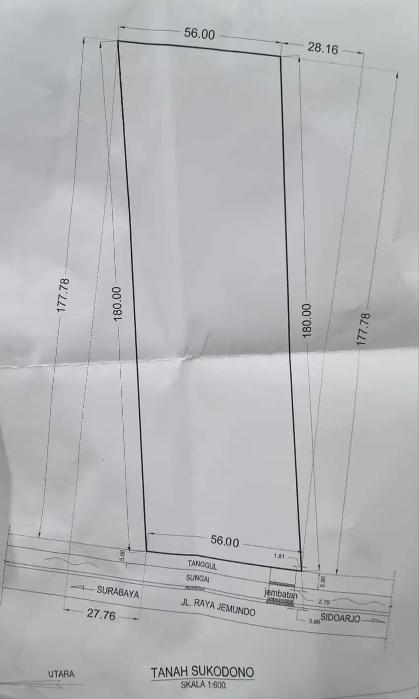 Kavling Area Ijin Industri SUKODONO Raya Jemundo KOMERSIL STRATEGIS