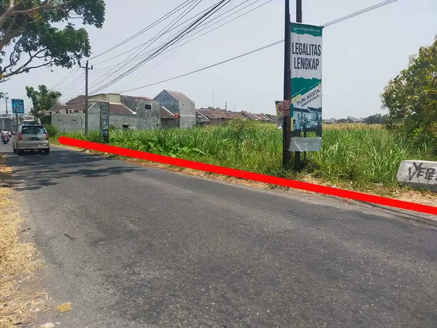 Tanah lahan singopuran kartosuro siap bangun area perumahan