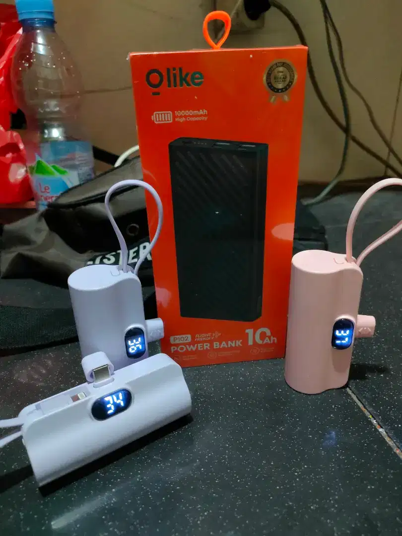 Power Bank Olike 10000mah dan Power Bank Uneed 5000mah