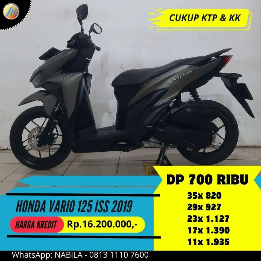 DP CUMA 700RIBU ANGSURAN TERJANGKAU HONDA VARIO 125 ISS 2019