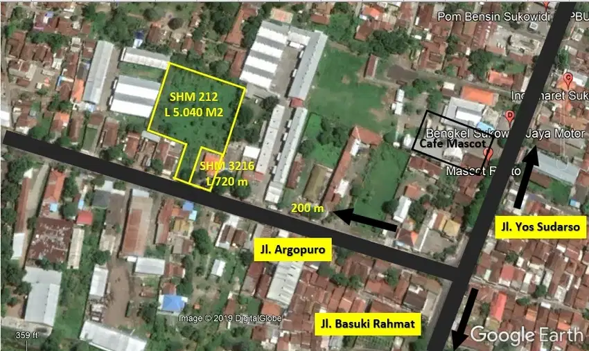 Tanah 5760m2 Argopuro TANAH LUAS ADA RUMAH DI DEPAN