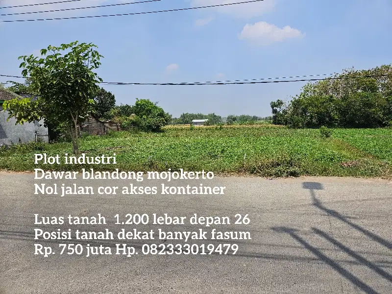 Lahan industri dawar mojokerto