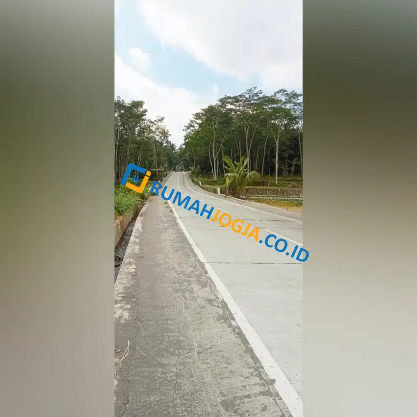 tanah sawah pinggir jalan besar wukirsari cangkringan