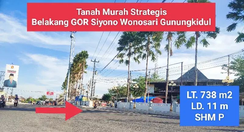 Tanah dijual murah Strategis di Siyono Kota Wonosari Gunungkidul