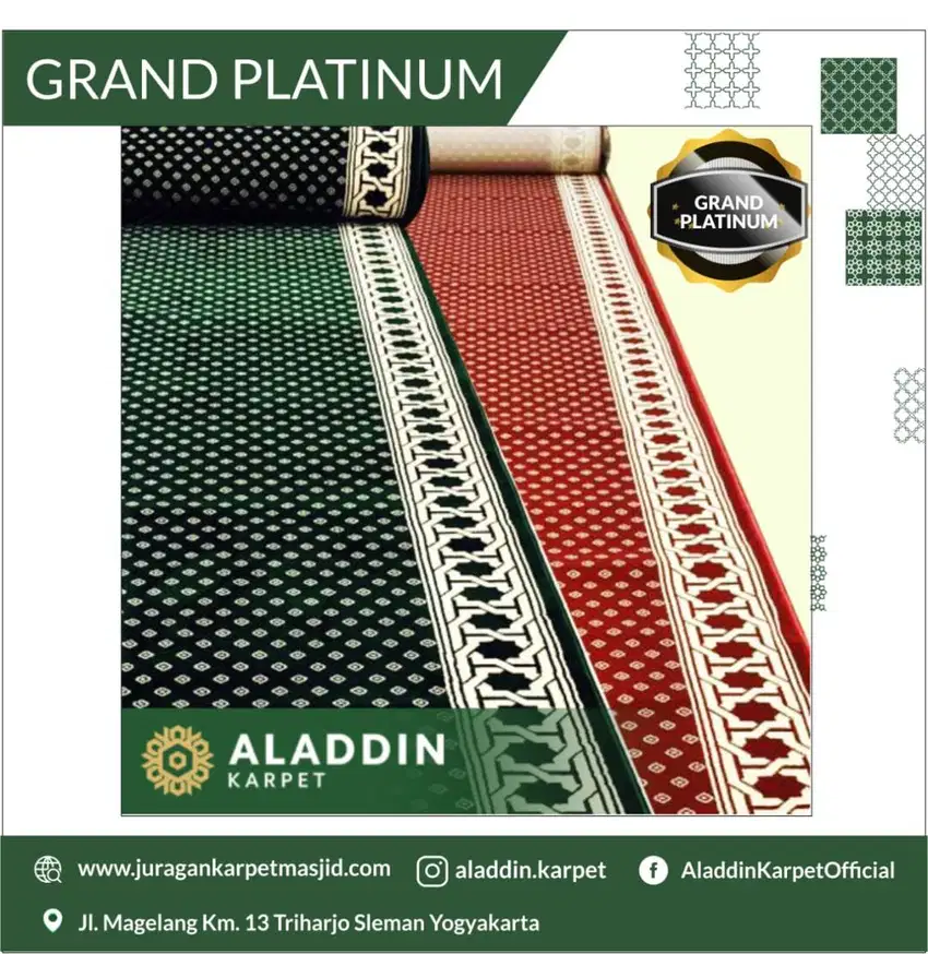 Ready Stok Karpet Masjid Super Premium. Gratis Bonus