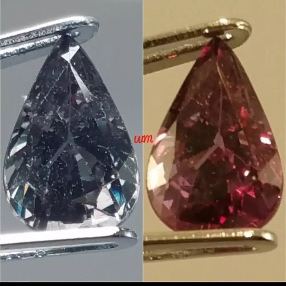Natural Color Change Blue Garnet pear shape like Alexandrite