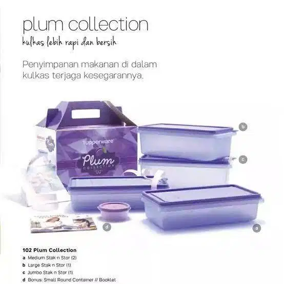 Plum Collection Tupperware