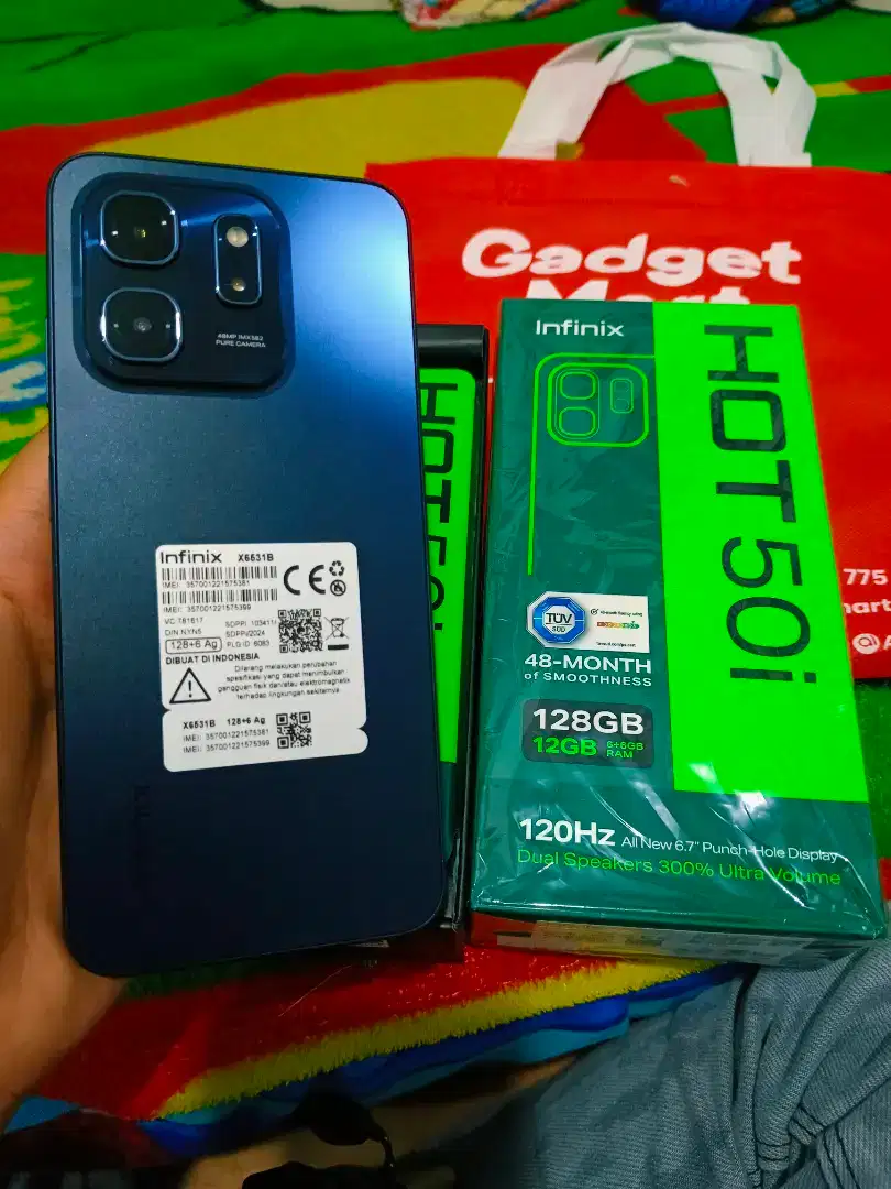 Infinix Hot 50i ram 6+6/128 GB baru