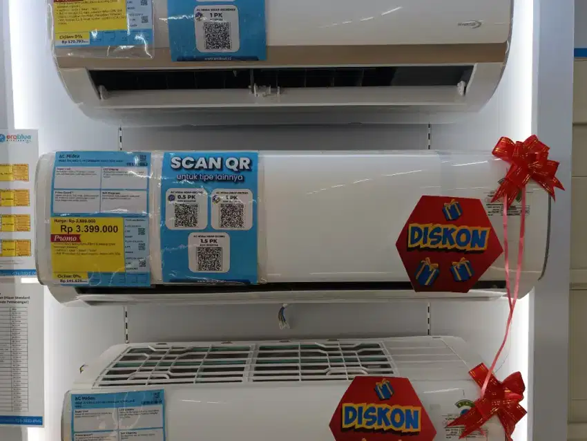 Promo AC MIDEA 1 PK Bisa Dicicil Tanpa Kartu Bunga 0 Tanpa