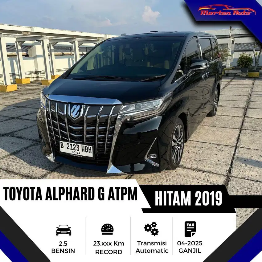 Toyota Alphard 2.5 G Atpm At 2019 Km 23 Ribu Record Bergaransi 2 Tahun