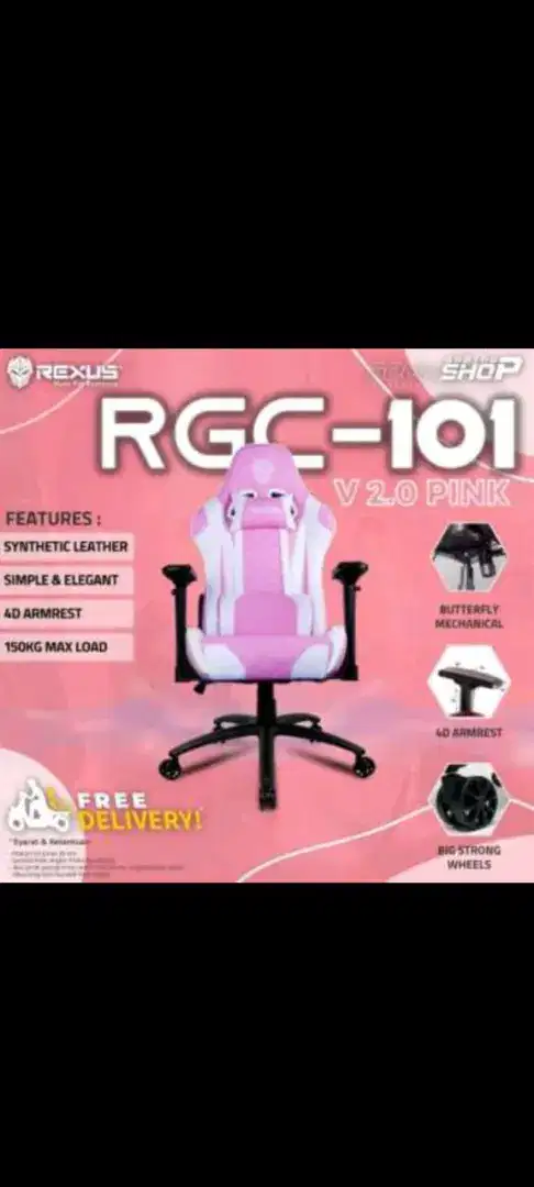 Jual kursi gaming merek REXUS type RGC 101