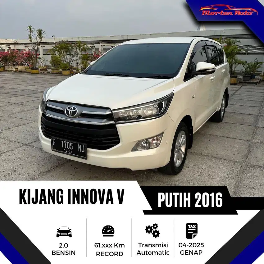 Toyota Kijang Innova Reborn V 2.0 At 2016 Km 61 Ribu Record Bergaransi