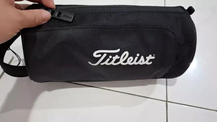 Pouch Titleist Golf Black Brand new baru original