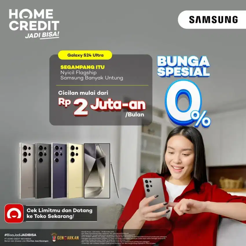 Samsung S24 Ultra kredit cicilan 0% by home credit