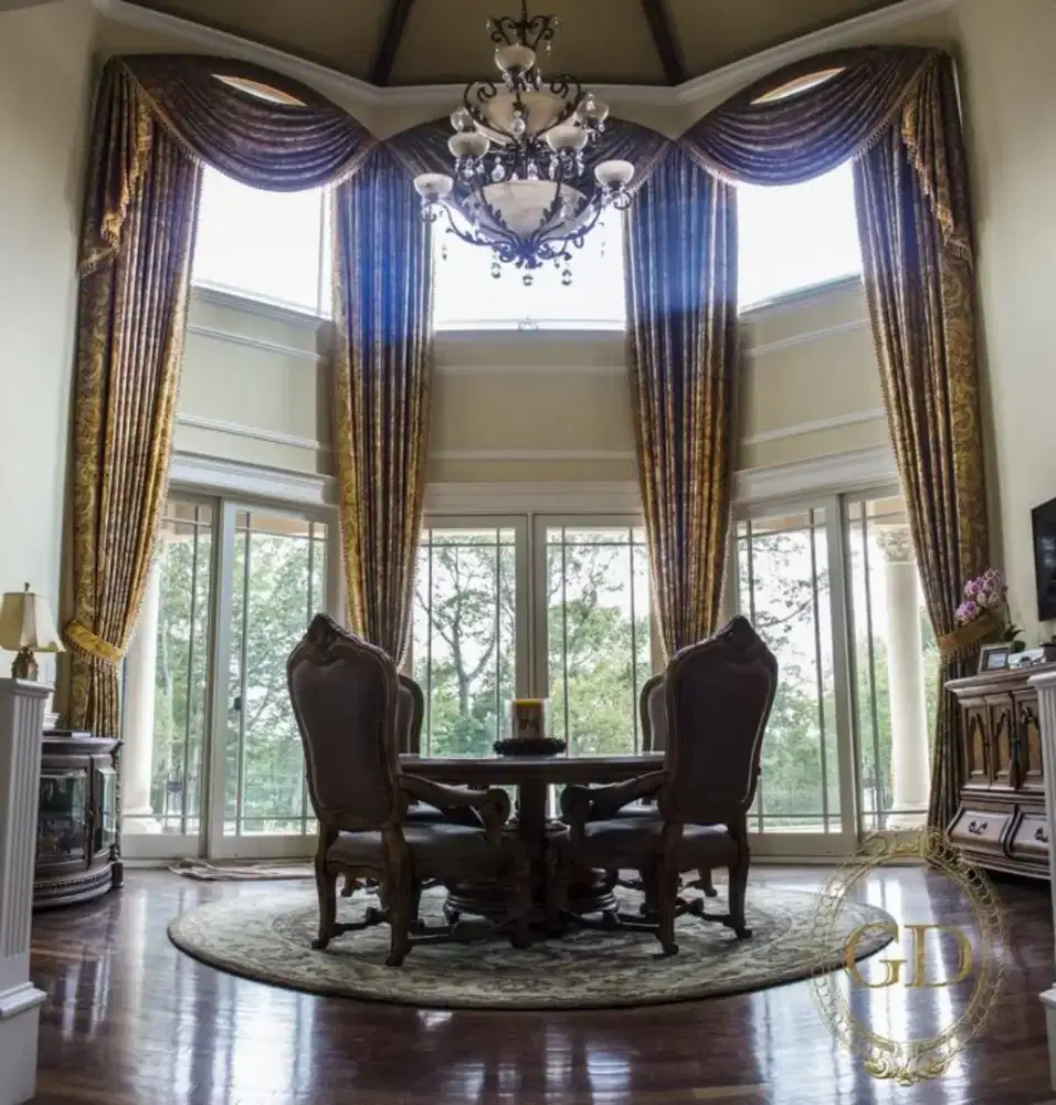 Jual gorden hordeng gordyn tirai jendela wallpaper dinding 3d custom