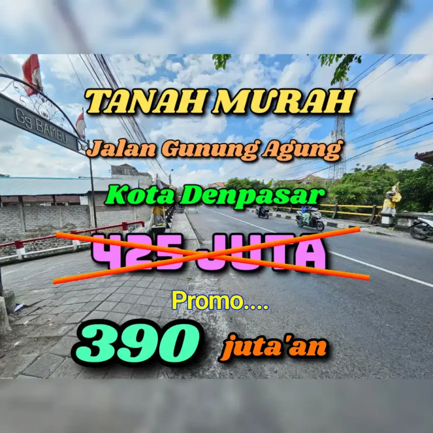 Jual tanah Gunung Agung Denpasar