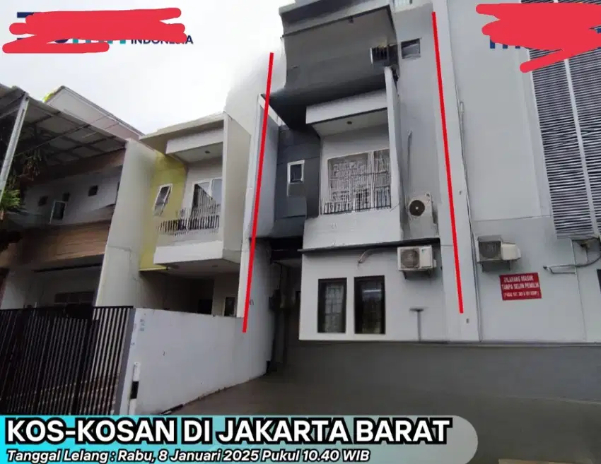 Di jual melalui lelang kos kosan lokasi deket Trisakti