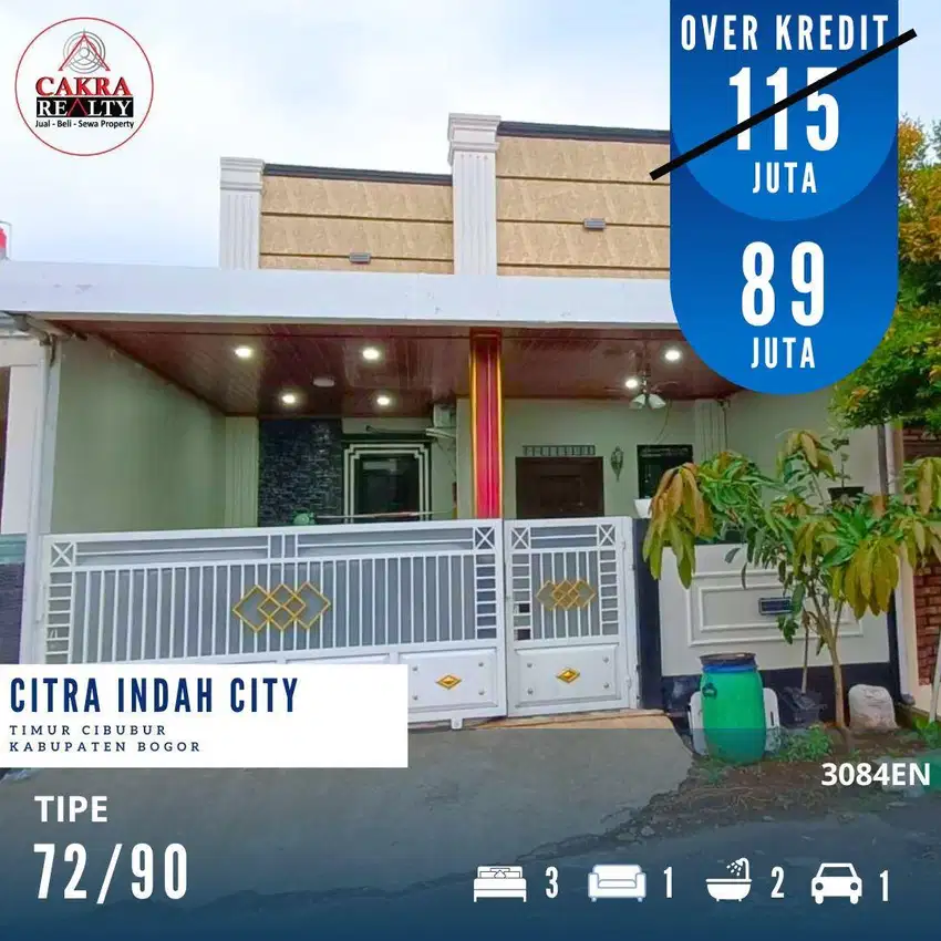 Over kredit Murah rumah siap huni di citra indah