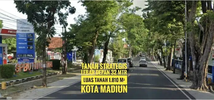 Tanah Prospektif tengah KOTA MADIUN Panjaitan, Hrg bawah NJOP