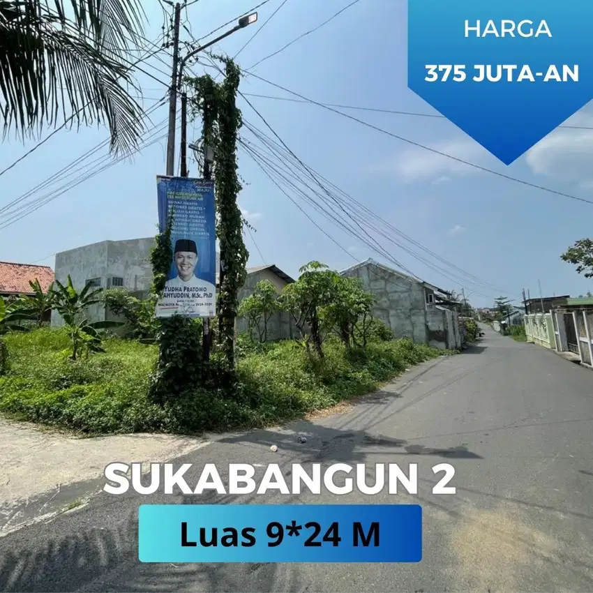 Di jual tanah pinggir jalan pendidikan sukabangun 2