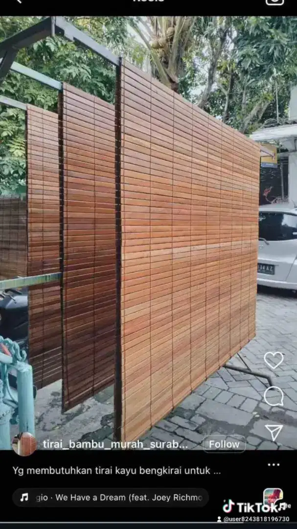 TIRAI BAMBU TIRAI KAYU SURABAYA: