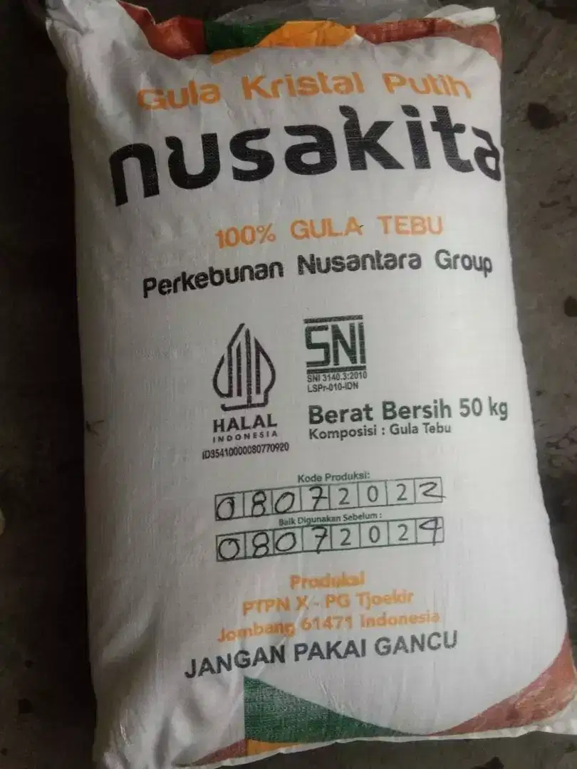 GULA PASIR MERK NUSAKITA TJOEKIR