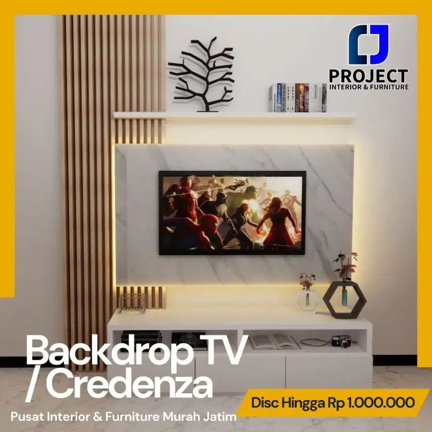 Backdrop TV murah se Jawa Timur