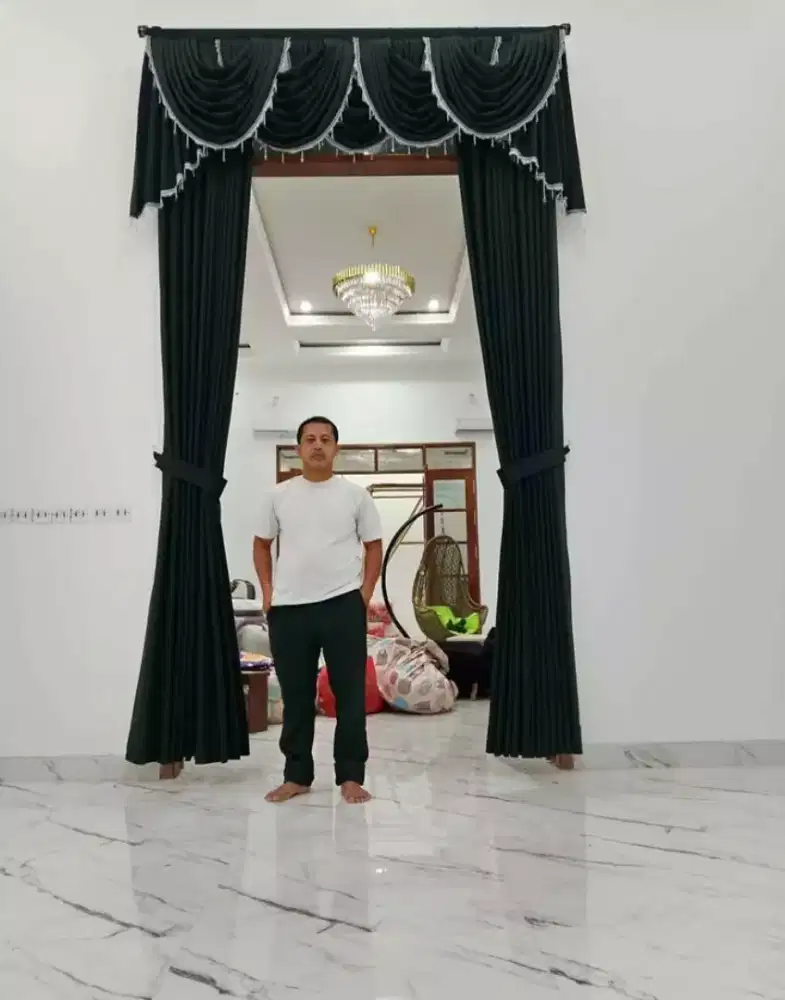 Gorden gordyn blackout import castem bisa request ukuran free pasang