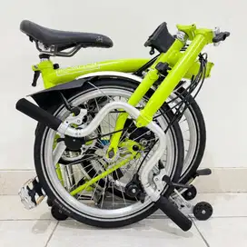 SEPEDA LIPAT BROMPTON M6R LIME GREEN 2015 - ISTIMEWA