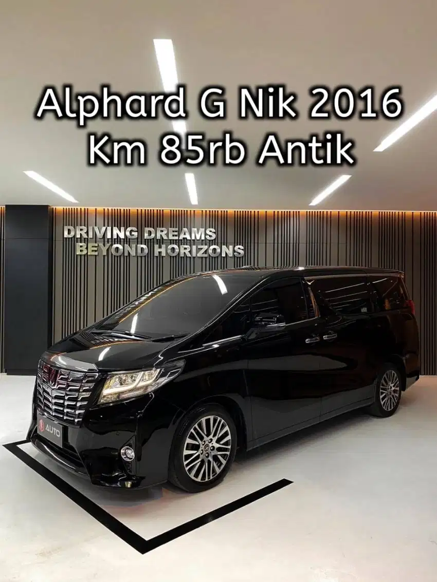 Toyota Alphard 2.5 G ATPM 2016 Hitam Pilot Seat