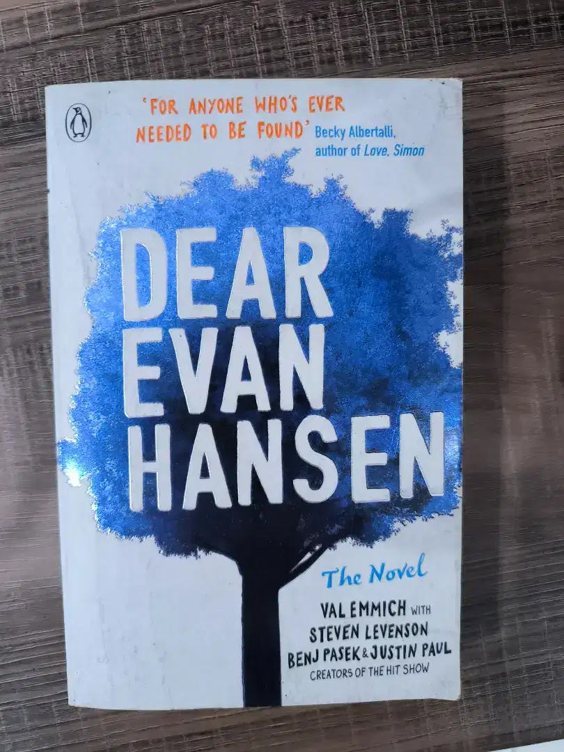 Novel Dear Evan Hansen