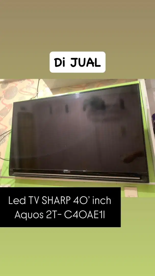 TV LED SHARP AQUOS 40 inc 2T - C40AE1l