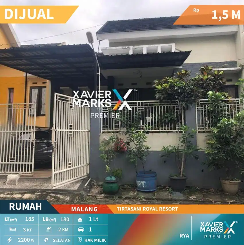 Dijual Rumah Minimalis di Tirtasani Royal Resort Malang