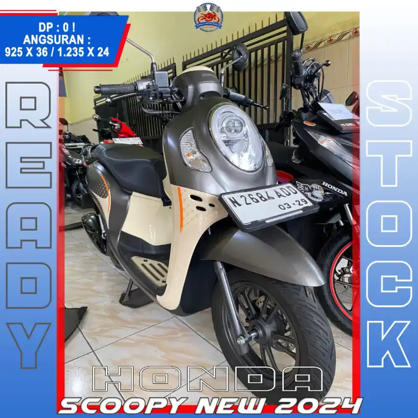 HONDA SCOOPY NEW 2024 LIKE NEW LURR HIKMAH MOTOR KEPUH MALANG