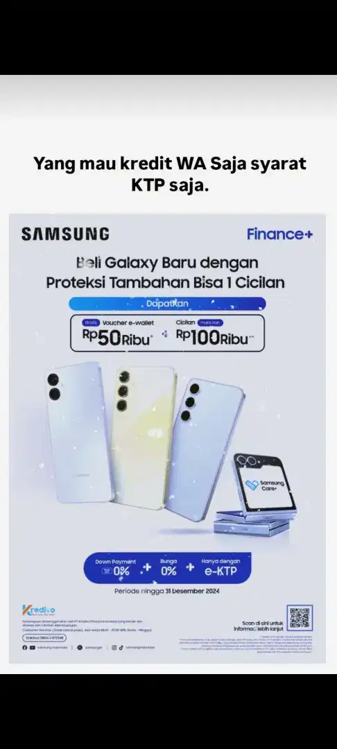 KREDIT HP SAMSUNG S24 FE TANPA DP