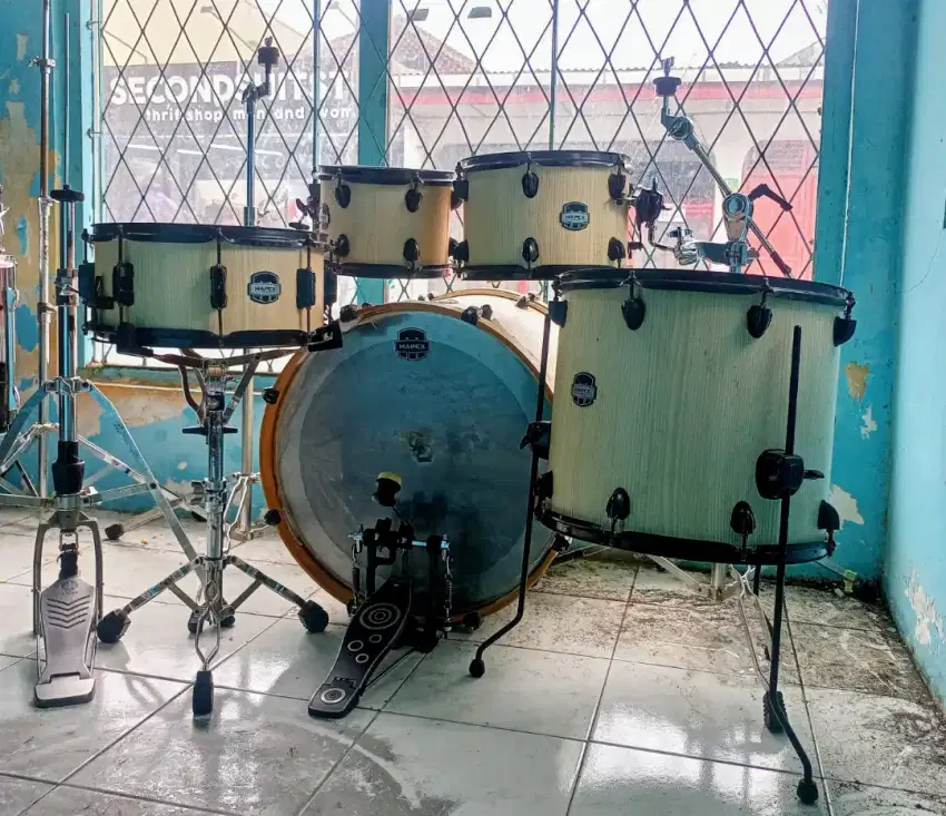 Drum Mapex Mars Bonewood Snare 14 Tom 10 + 12 Tanpa Cymbal (Harga Pas)