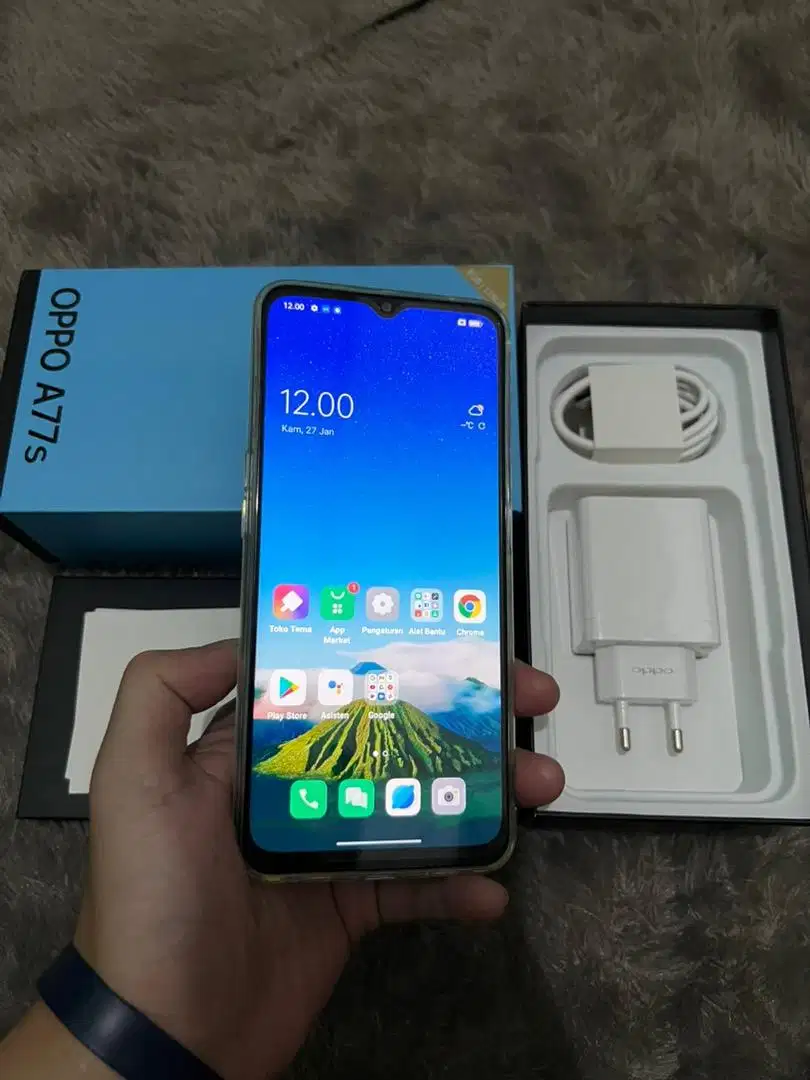 Oppo a77s ram 8/128Gb baterai 5000mAh