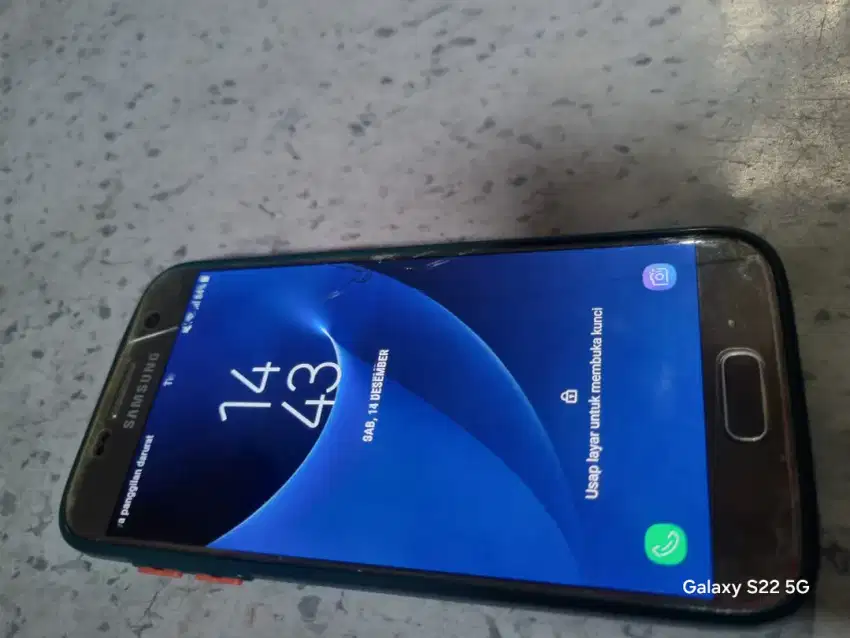 samsung s7 flat minus retak selebih nya normal