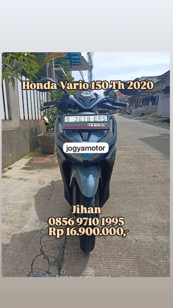 Honda vario 150 th 2020 cash or kredit harga bersahabat