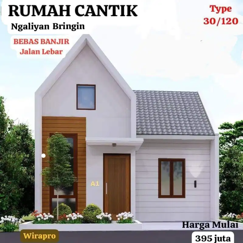 DIJUAL RUMAH BRINGIN NGALIYAN TYPE 30/120