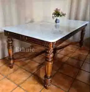 Meja marmer kolonial 100x200cm