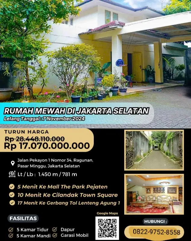 jual murah rumah mewah melalui lelang negara