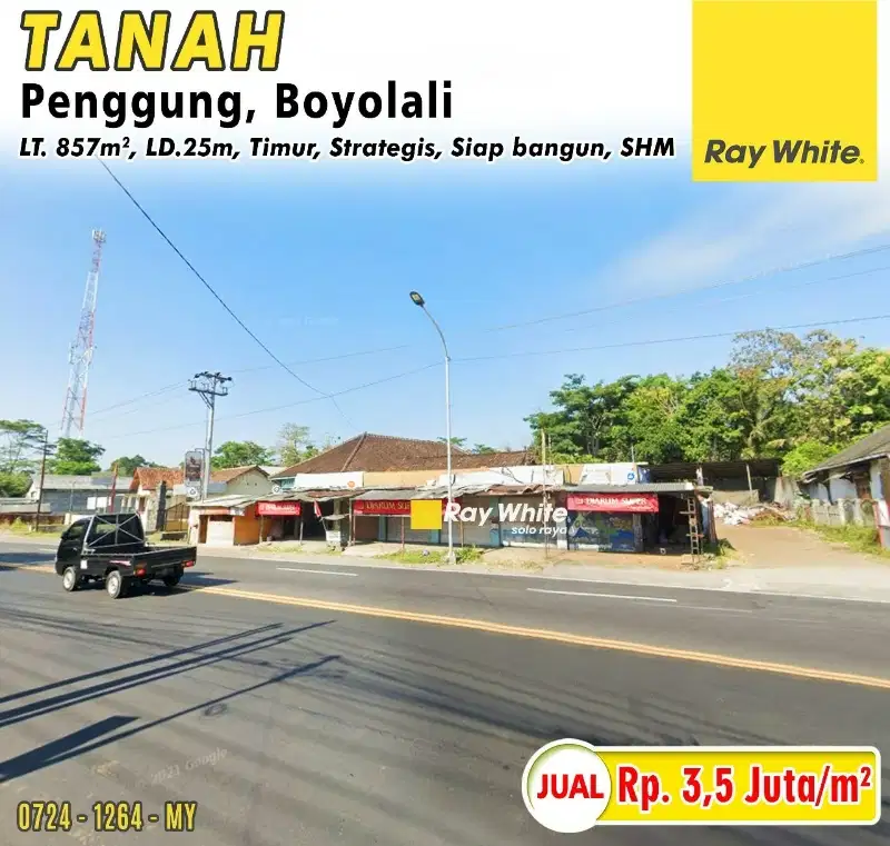 Tanah Dijual Penggung Boyolali, Cocok Untuk Tempat Usaha