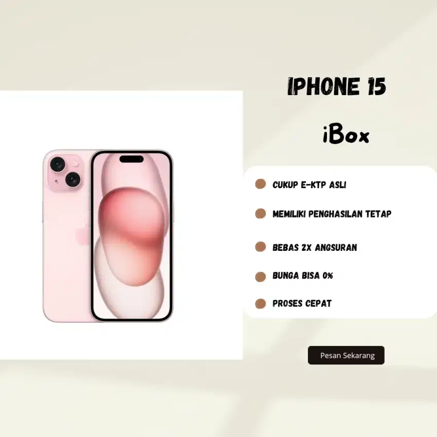 iPhone 15 iBox BEC Home Credit