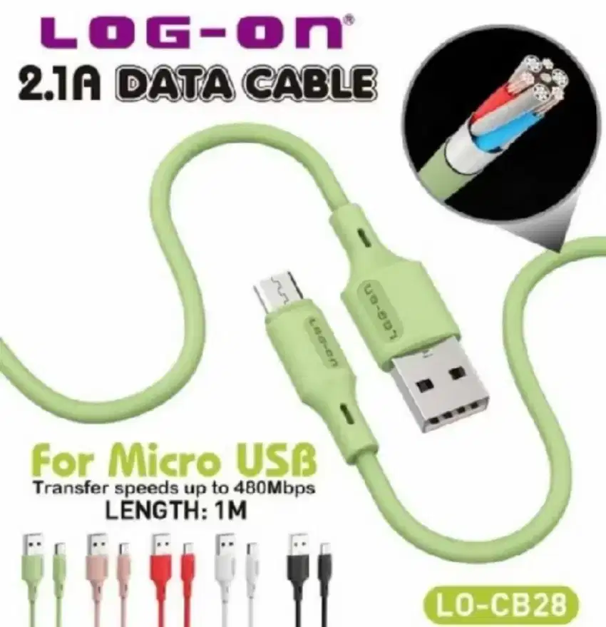 Kabel data micro usb log on